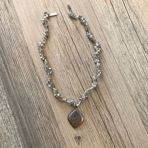 Early 2000 Holly Yashi Vintage Choker | Pastel Crystals & Silver Beads